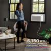 GE Profile Ultra Quiet Window Air Conditioner 6,200 BTU, WiFi Enabled, Ideal for Small Rooms, Easy Installation with Included Kit, 6K Window AC Unit, White view 2