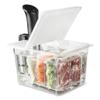 EVERIE 12 Quart Sous Vide Container with Collapsible Hinged Lid + Wobble-Free Stainless Steel Rack Divider NSF Approved Container, BPA-Free Lid, Compatible with Anova and Instant Pot view 1