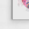 The Oliver Gal Artist Co. Typography and Quotes Wall Art Canvas Prints 'Donut Care' Home Dcor, 30" x 30", Pink, White view 4