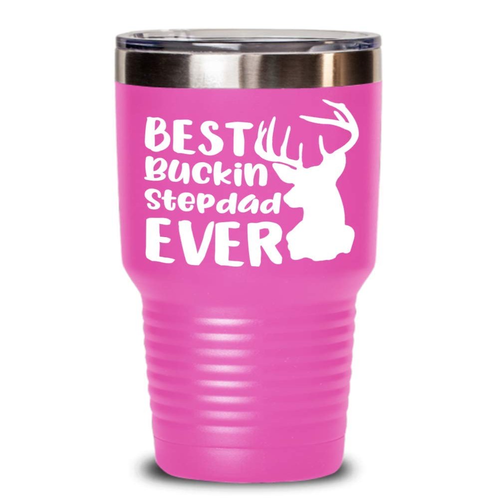 Best Bucking Stepdad Travel Mug for Father's Day Mugs for Step Dad Coffee Cup for Stepfather