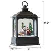 Wondise Christmas Musical Snow Globe Lantern with 6 Hour Timer view 2