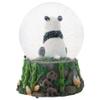 Elanze Designs Hugging Panda Bear Family 100MM Sturdy Wind Up Musical Glitter Water Snow Globe Tabletop Dresser Nightstand Figurine Decoration Plays Tune Born Free view 3