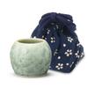 2G Select Teacup, Green, 2.2 x 1.8 inches (5.6 x 4.6 cm), For Buddhist Altar, Kyoto, Flower Crystal II, Tea Bowl, Kiyomizu Yaki, Light Green, Accessory Included view 1