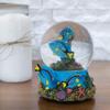 Elanze Designs Royal Blue Tang Fish 100MM Sturdy Wind Up Musical Glitter Water Snow Globe Tabletop Dresser Nightstand Figurine Decoration Plays Tune Wonderful World view 2