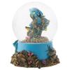 Elanze Designs Royal Blue Tang Fish 100MM Sturdy Wind Up Musical Glitter Water Snow Globe Tabletop Dresser Nightstand Figurine Decoration Plays Tune Wonderful World view 3