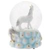 Elanze Designs White Unicorn Friends 100MM Sturdy Wind Up Musical Glitter Water Snow Globe Tabletop Dresser Nightstand Figurine Decoration Plays Tune You are My Sunshine view 2