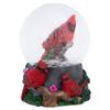 Elanze Designs Spring Blossom Cardinal Birds 100MM Sturdy Wind Up Musical Glitter Water Snow Globe Figurine Decoration Plays Tune Wonderful World view 1