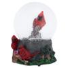Elanze Designs Spring Blossom Cardinal Birds 100MM Sturdy Wind Up Musical Glitter Water Snow Globe Figurine Decoration Plays Tune Wonderful World view 2