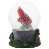 Elanze Designs Spring Blossom Cardinal Birds 100MM Sturdy Wind Up Musical Glitter Water Snow Globe Figurine Decoration Plays Tune Wonderful World view 3