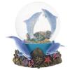 Elanze Designs Coral Reef Dolphin Pod 100MM Sturdy Wind Up Musical Glitter Water Snow Globe Tabletop Dresser Nightstand Figurine Decoration Plays Tune Fur Elise view 1