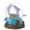 Elanze Designs Coral Reef Dolphin Pod 100MM Sturdy Wind Up Musical Glitter Water Snow Globe Tabletop Dresser Nightstand Figurine Decoration Plays Tune Fur Elise view 3