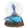 Elanze Designs Coral Reef Dolphin Pod 100MM Sturdy Wind Up Musical Glitter Water Snow Globe Tabletop Dresser Nightstand Figurine Decoration Plays Tune Fur Elise view 4