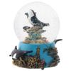 Elanze Designs Coral Reef Orca Pod 100MM Sturdy Wind Up Musical Glitter Water Snow Globe Tabletop Dresser Nightstand Figurine Decoration Plays Tune Wonderful World view 3
