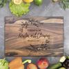 Wedding Cutting Board - Custom Engraving with Family and Couple Names  Personalized Wood Cutting Board  Keepsake Gift for Wedding, Anniversary, Christmas, Housewarming view 4