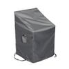 Shield Outdoor Titanium Polyester Bar Stool/Stacked Dining Cover in Dark Gray view 1