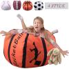 ArcticWhale 38 Inch Beanbag Cover Storage Bean Bag Chair Stuffed Animal Extra Large Blanket Plush Organizer for Kids Stuffed Seat Storage Sack Soft Smooth Polyester,KidS Room OriginalityBasketball view 1