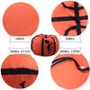 ArcticWhale 38 Inch Beanbag Cover Storage Bean Bag Chair Stuffed Animal Extra Large Blanket Plush Organizer for Kids Stuffed Seat Storage Sack Soft Smooth Polyester,KidS Room OriginalityBasketball view 3