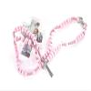 OOKI-12 Pcs 10" String Bracelet Rosary Baptism Favors with Cross for Boy or Girl Recuerdos de Bautizo Finger Rosaries (Pink) view 2