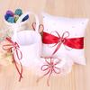 Engerla Bridal Five Wedding Accesorries Sets Red Wedding Guest Wedding Ceremony Supplies Party Favor Sets Wedding Flower Girl Basket Guest Book Pen with Ring Pillow and Garter view 3