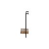A&B Home Iron and Wood Wall Shelf - Black view 4