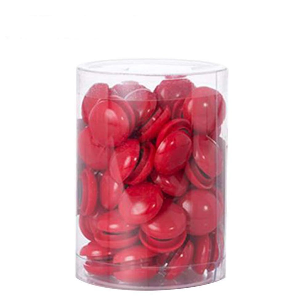 80 Pcs Heavy Duty Office Round Magnets,Home,Office, Kitchen, Refrigerator, Whiteboard Magnet Set Multiple Colors (Red)