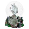 Elanze Designs Climbing Koala Family 100MM Sturdy Wind Up Musical Glitter Water Snow Globe Magical Tabletop Dresser Nightstand Figurine Decoration Plays Tune Born Free view 2