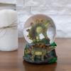 Elanze Designs Stegosaurus Dinosaur Friends Tabletop Figurine Fossil Bone Paleontologist 100MM Sturdy Glitter Water Musical Dinosaur Snow Globe Plays Tune Born Free view 2