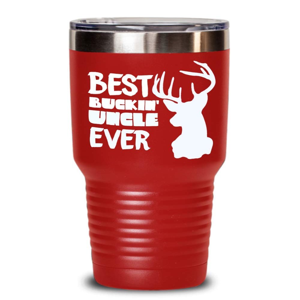 Best Bucking Uncle Tumbler Mug Appreciation Christmas Gift for Birthday Hunting Gag Gift for Men