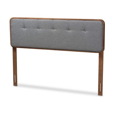 Baxton Studio Headboards, Full, Dark Gray/Walnut
