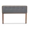 Baxton Studio Headboards, Full, Dark Gray/Walnut view 4