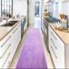 ORFA HOME Custom Size Hallway Runner Rug, Slip/Skid Resistant, 26 Inch Wide X Your Choice of Lenght, Solid Lilac, 26 Inch Width X 10 Feet Length, Sold and Priced Per Foot view 3