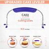 RFAQK 35PCs Cake Turntable and Leveler-Rotating Cake Stand with Non Slip pad-7 Icing Tips and 20 Bags- Straight & Offset Spatula-3 Scraper Set -EBook-Cake Decorating Supplies Kit -Baking Tools view 3