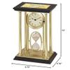 Personalized Engraved Clock Presidential Gold Brass Pillars Tower Desk Table Clock Timer Employee Service Award Retirement Gift Wedding Boss Coworker view 2