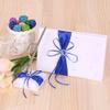 Engerla Bridal Five Wedding Accesorries Sets Blue Wedding Guest Wedding Ceremony Supplies Party Favor Sets Wedding Flower Girl Basket Guest Book Pen with Ring Pillow and Garter view 3