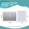 APQ Pack of 1000 Co-Extruded Vacuum Pouches, Clear 8 x 10. Vacuum food bags 8x10. 3 mil Thickness. USDA approved. Polyethylene bags for packing and storing. Perfect for Industrial, food service. view 3