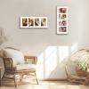 Frametory - 8x20 Aluminum Collage Picture Frame - Display 4x6 Pictures with 4 Openings Mat - Real Glass Front - Horizontal/Vertical Wall Mount - Gold 1 Pack view 3
