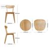 RXBFD Modern Wooden Dining Chair, Simple Casual/Computer Chair, Sturdy Oak Frame - Ergonomic Design, for Restaurant/Office/Counter/Family view 3