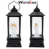 Wondise Lighted Angel Christmas Snow Globes Musical Lantern with Timer view 4