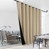 NICETOWN Noise Reducing Room Divider Curtains, Thermal Insulated 100% Blackout Curtain for Office, Slider Panel with Black Lining, Patio Door Drapery (1 PC, 100 inches x 108 inches, Biscotti Beige) view 1
