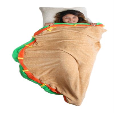 Gilbins Plush Ultra-Soft Fleece Snuggle-in Sleeping Bag Blanket for Lounging, Sleepovers, Gifts, Camping & Car Trips (Taco Blanket)