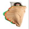 Gilbins Plush Ultra-Soft Fleece Snuggle-in Sleeping Bag Blanket for Lounging, Sleepovers, Gifts, Camping & Car Trips (Taco Blanket) view 1