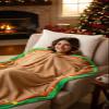 Gilbins Plush Ultra-Soft Fleece Snuggle-in Sleeping Bag Blanket for Lounging, Sleepovers, Gifts, Camping & Car Trips (Taco Blanket) view 3