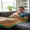 Gilbins Plush Ultra-Soft Fleece Snuggle-in Sleeping Bag Blanket for Lounging, Sleepovers, Gifts, Camping & Car Trips (Taco Blanket) view 4