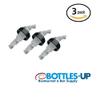 1/4 oz Clear (PP-CLD-14C-3PK) Measured Liqour Pourer - Precision Pour Liquor & Wine Bottle Pour Spout - (3 Pk) 100% USA Made - Pour The Perfect Cocktail with Our No Leak Bottle Spouts, Size 0.25 oz view 3
