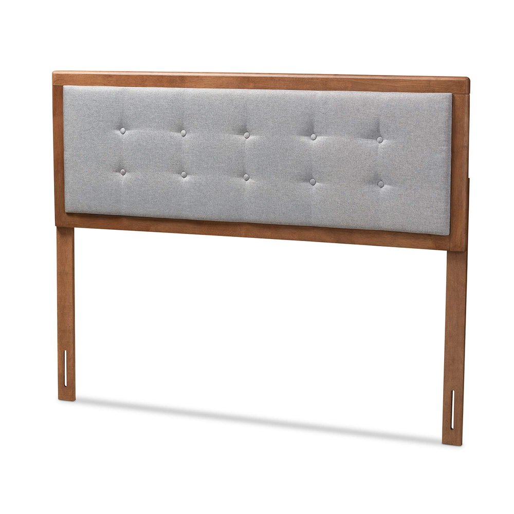 Baxton Studio Headboards, Full, Gray/Walnut