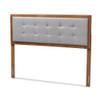 Baxton Studio Headboards, Full, Gray/Walnut view 1