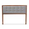 Baxton Studio Headboards, Full, Gray/Walnut view 4