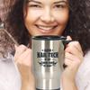 BeeTeeStore Nail Tech Travel Coffee Mug - Funny Super Tired By Night Design - 14oz Stainless Steel Insulated Tumbler with Lid and Handle for Manicurists & Pedicurists view 4