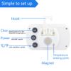 4 Pack Digital Refrigerator Thermometer Fridge Freezer Room Thermometer Waterproof Large LCD Display Max/Min Record Function, White view 3