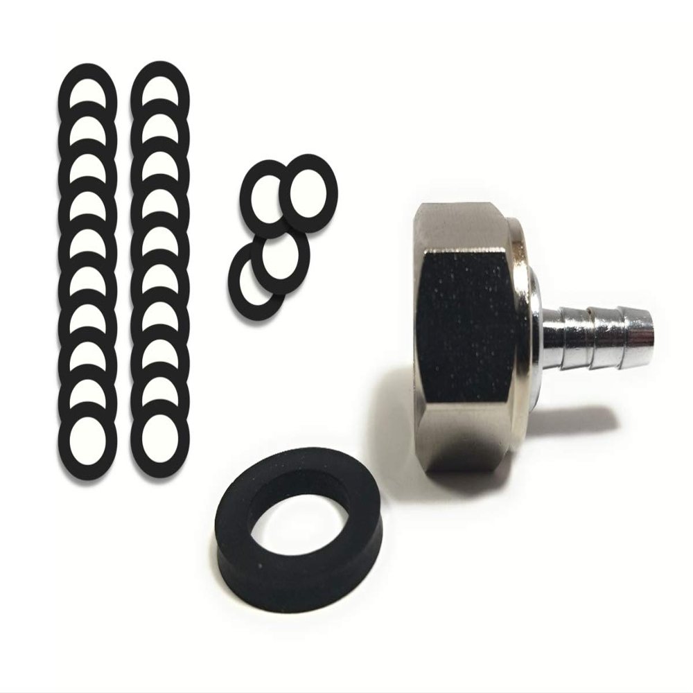 (25 Pack) Brewery Gasket Rubber Washers - Premium Quality Primal23 Industrial Beer Nut Washers - Keg Coupler and Shank Gaskets